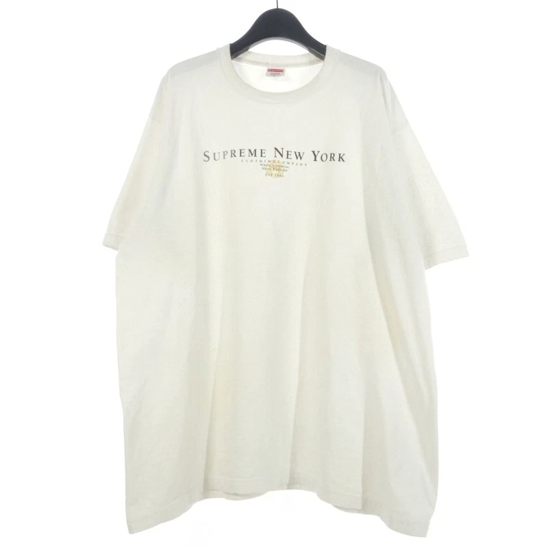 Supreme 22AW Tradition Tee Tradition Logo Print T shirt manches courtes XL blanc