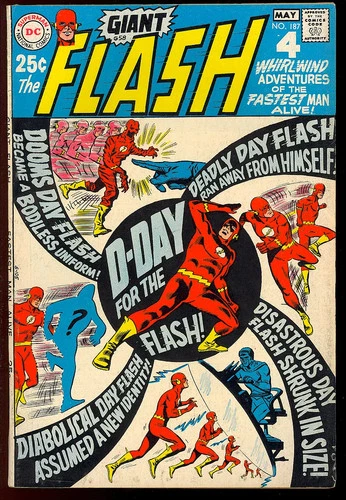 The Flash #187 Nice Silver Age Giant Superhero Vintage DC Comic 1969 FN-