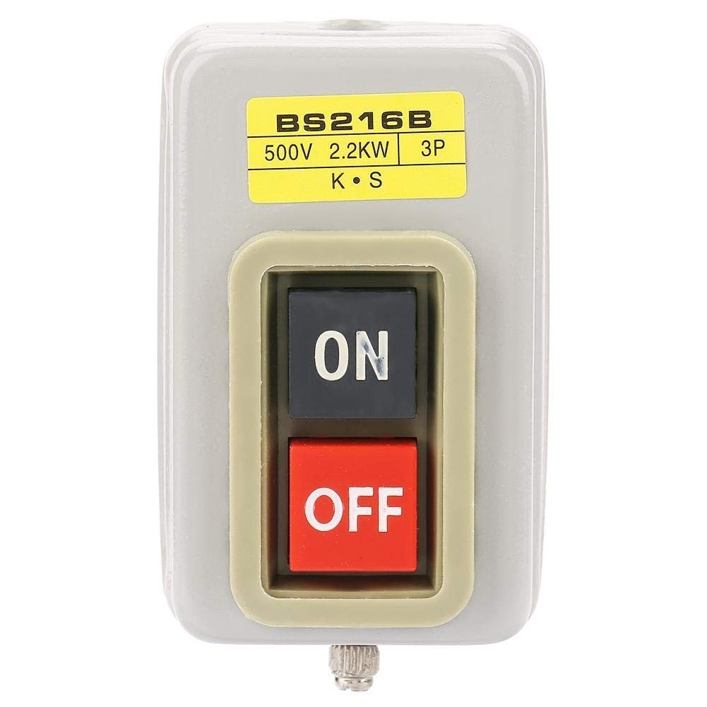 110/220/380V Push Button Switch – On/Off Start/Stop for Electric Tools