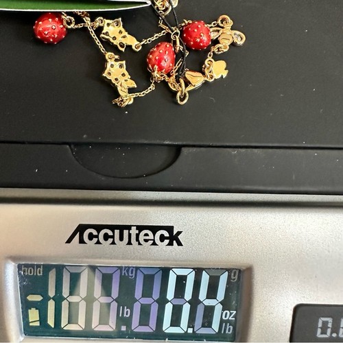 Kate Spade Strawberry Fields Charm Bracelet Designer Jewelry NWT - Picture 11 of 13
