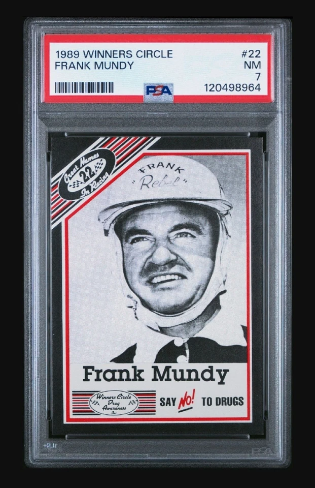 1989 WINNERS CIRCLE FRANK MANDY #22 PSA 7 NM - Image 2 of 3