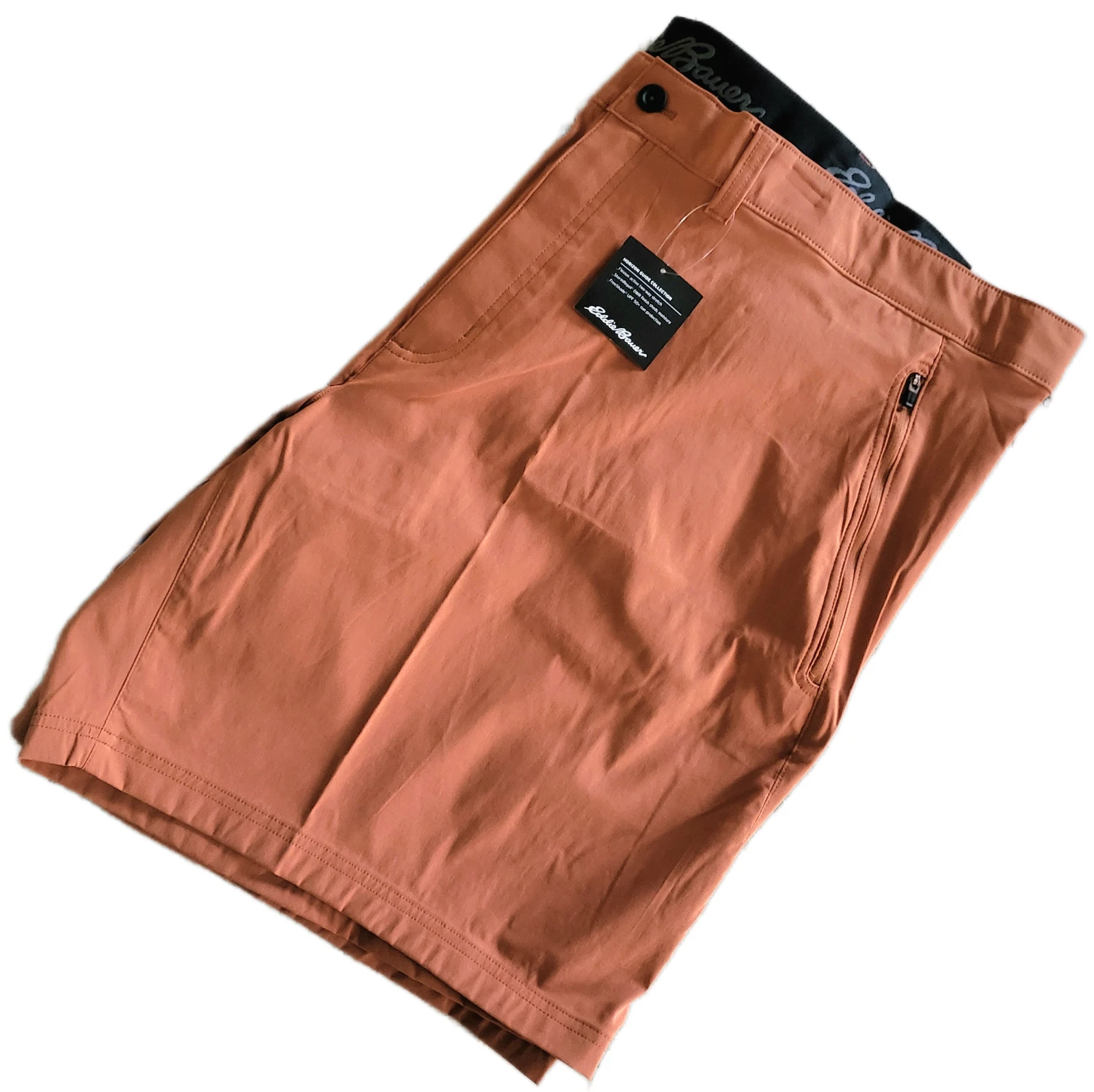 Eddie Bauer Men's Horizon Guide Wander Shorts Size 50W Tall in Canyon Clay