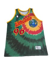 Don Nelson 1996 #96 Lithuania Olympics Grateful Dead Basketball Jersey!