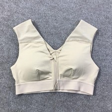 Tommie Copper Sports Bra Womens Small Shoulder Support Zip Front Activewear Gym