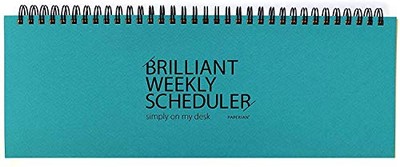 PAPERIAN Brilliant Weekly Scheduler - Wirebound Undated Weekly Planner Pad Sc...