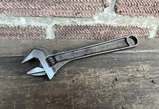 Vintage 8” Bahco Ergo 8071 Adjustable Spanner Wrench Mechanic Old Tool