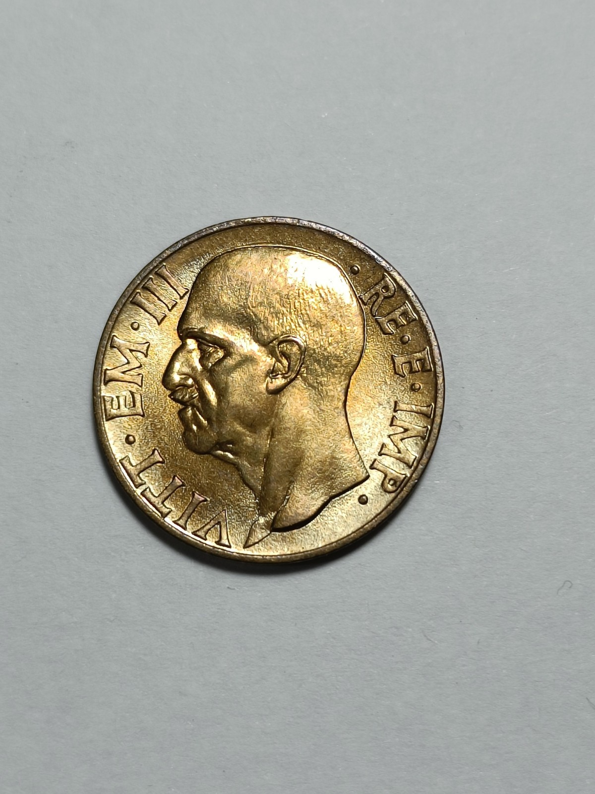  VITTORIO EMANUELE III - 10 CENTS 1939 - UNC F1095