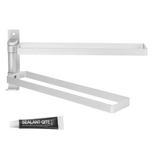 Swivel Hand Towel Holder Wall Mounted Swivel Towel Rack for Bath Silver