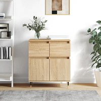 Sideboard Sonoma-Eiche 60X35X70 Cm Holzwerkstoff Landhausstil