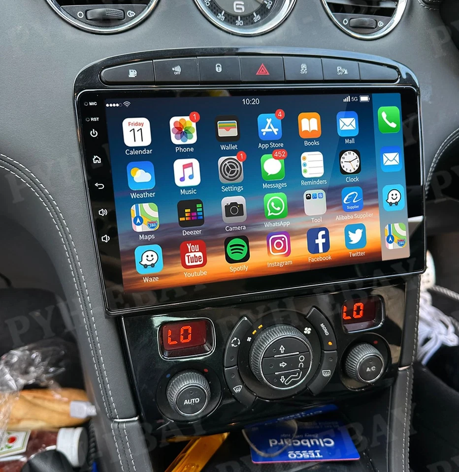 Für Peugeot 308 408 RCZ 2007-2015 9" Android 14.0 Carplay Autoradio GPS WIFI RDS - Bild 2 von 4