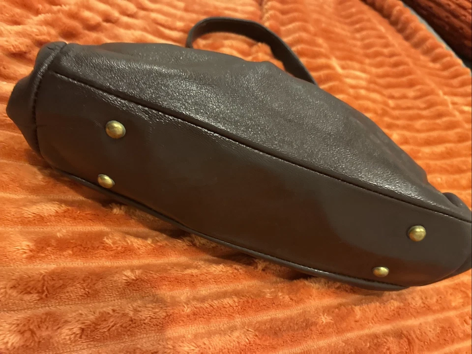 RARO Antiguo Bolso de Mano Dofan de Colección Francia Cartera de Cuero Cierre de Latón Años 50 Años 60 Foto 2 de 4