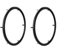 pair 24" Carbolife Gekko Wheelchair VINYL COATED Hand Rims for rear wheel 6 TAB