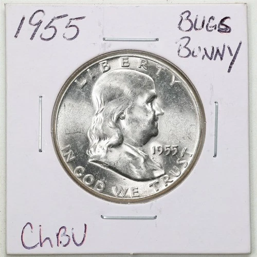 1955 Bugs Bunny FS-401 50C Franklin Half Dollar in Choice BU Condition #6472
