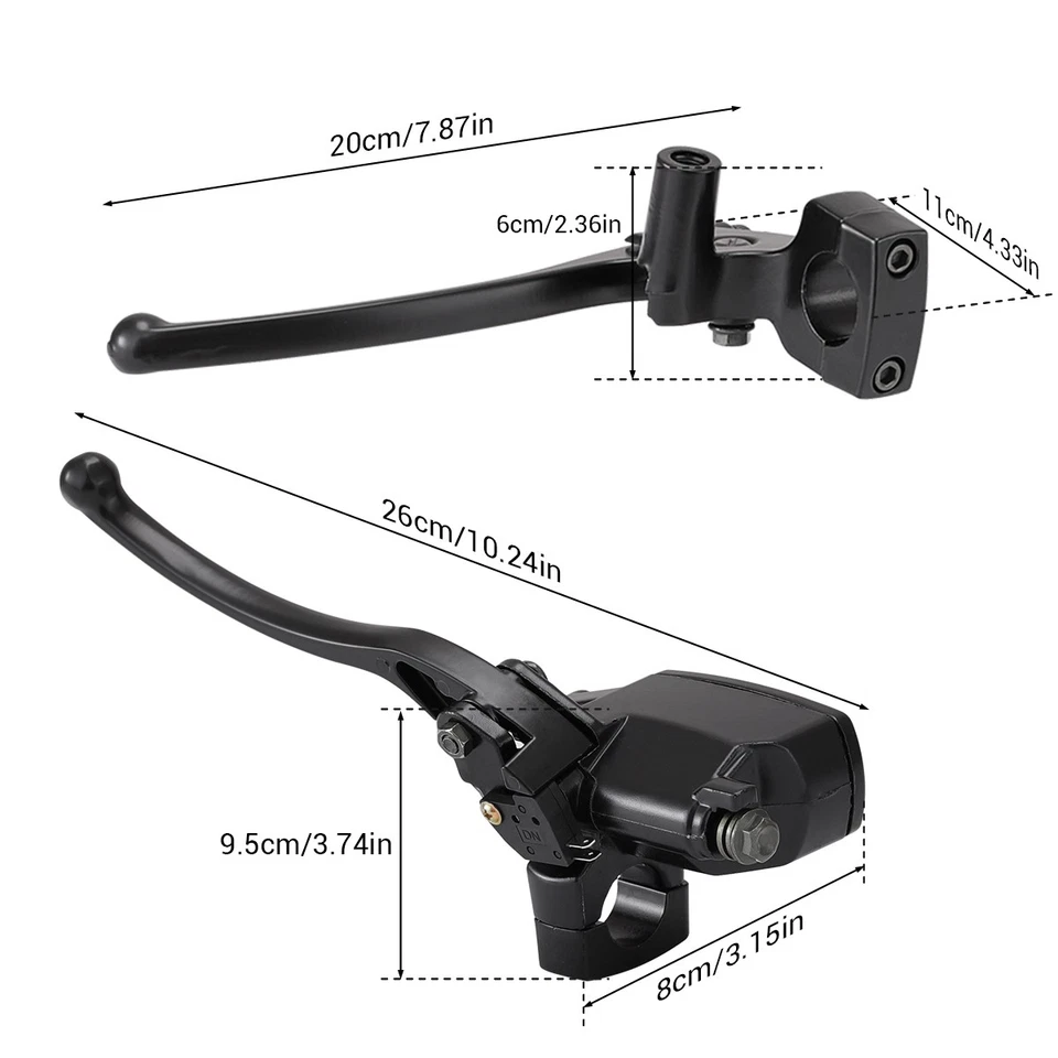 Cilindro maestro de freno delantero y embrague 1" Yamaha V Star 650 XVS650 (1998-2016) Foto 2 de 4