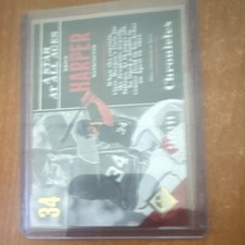 Panini Chronicles Bryce Harper A Star At All Ages #1 Gold /999 Nationals MLB