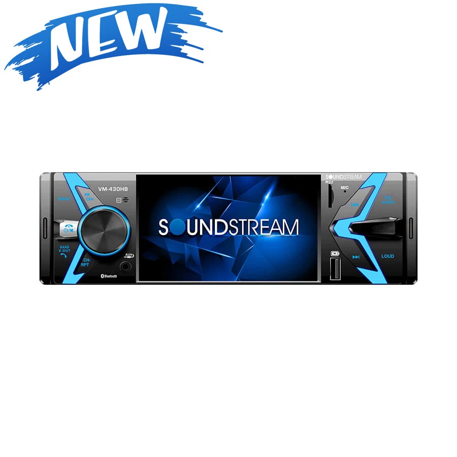 Soundstream VM-430HB 4.3″ 1-DIN Mechless Headunit - Image 4 of 4