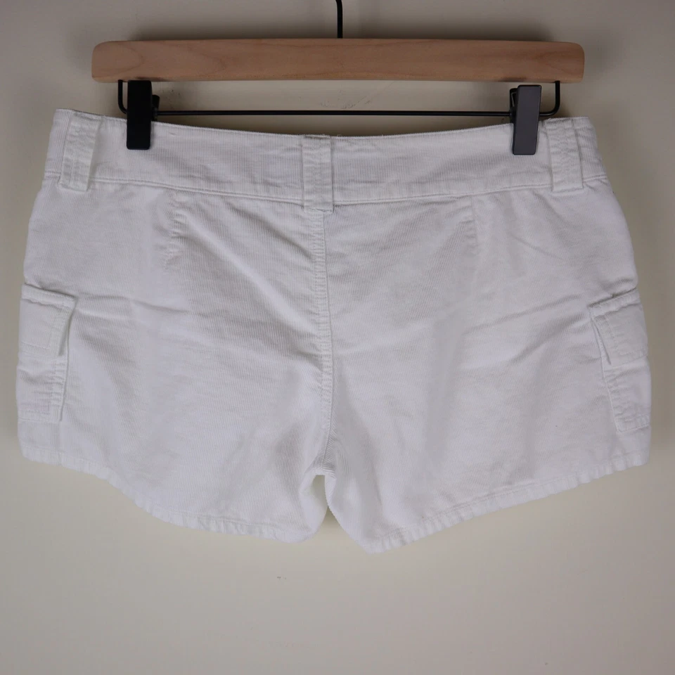 Pantalones Cortos Y2K Tyte Pana Tiro Bajo Blanco Talla 11 Cintura 15.5" Tiro 7.5" Foto 2 de 4