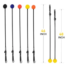 40/46''Golf Trainer Swing Training Aid For Strength And Tempo Golf Warm-Up Stick
