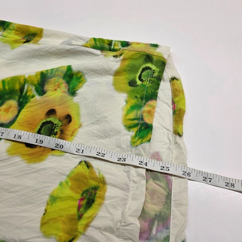 Rag & Bone Short Sleeve Button Shirt Adult Large Floral Flowers Stain READ - Picture 13 of 13