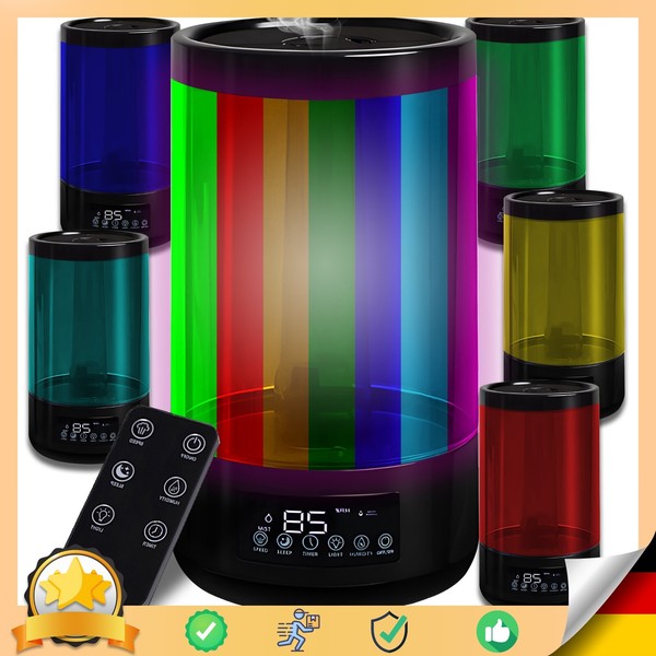 Humidifier USB Ultraschall Luftbefeuchter DuftöL Aroma Diffuser 4.3 L Retoo-image