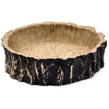 Resin Reptile Water Bowl Naturalistic Terrarium Reptile Water Dish Small