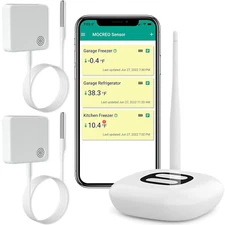 Wifi Thermometer Freezer Alarm, Email Alert, App Notification, Data Record Expor