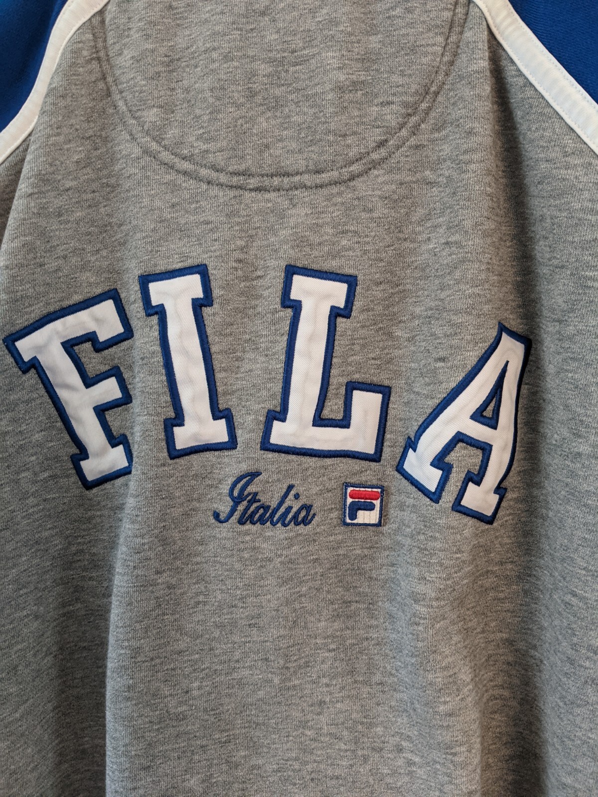 Giacca Pista Fila Italia Zip Uomo Media Italia Calcio Sport Hong Kong Vintage