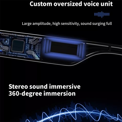 Smart Glasses Bluetooth-Audio Glasses Anti Blue-Light Stereo Music Call Headset - Picture 6 of 16