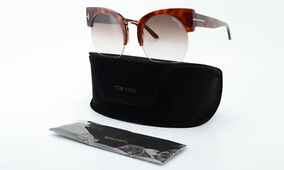 TOM FORD Sonnenbrille Savannah 02 TF552 53F 55-22 140 *2 Brown Gold Half Rim Sun - Bild 1 von 4