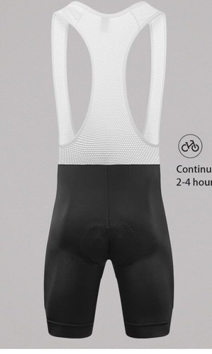 qualidyne Men's Cycling Bib Shorts 4D Padded XL - Picture 2 of 7