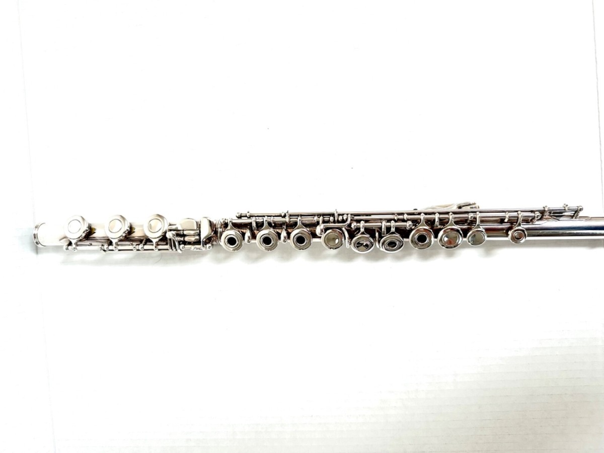 Yamaha Allegro YFL-371 Silver Head 925 Open Hole Flute w/ Gold