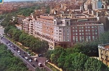Postcard Madrid Spain Hotel Castellana Hilton Unposted