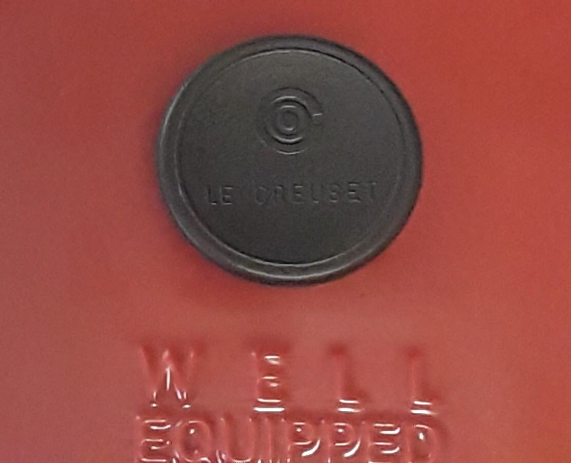 Large CAST IRON Red Oval CASSEROLE Dish, 8 Quart with Lid, Well Equipped Kitchen