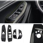Carbon Fiber Window Switch Panel Cover 4pc For Jeep Grand Cherokee L 2022-2024