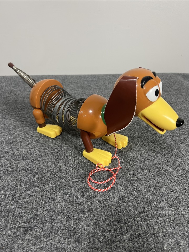 Disney Store Toy Story Rolling Slinky Dog Metal Slinky PullAlong Toy