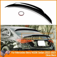 FOR 22-23 MERCEDES BENZ W206 C300 C43 SEDAN PSM STYLE GLOSSY BLACK TRUNK SPOILER