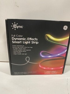 GE CYNC Dynamic Effects Smart LED Neon Shape Light Full Color 2.4GHz Wi-Fi 16 ft
