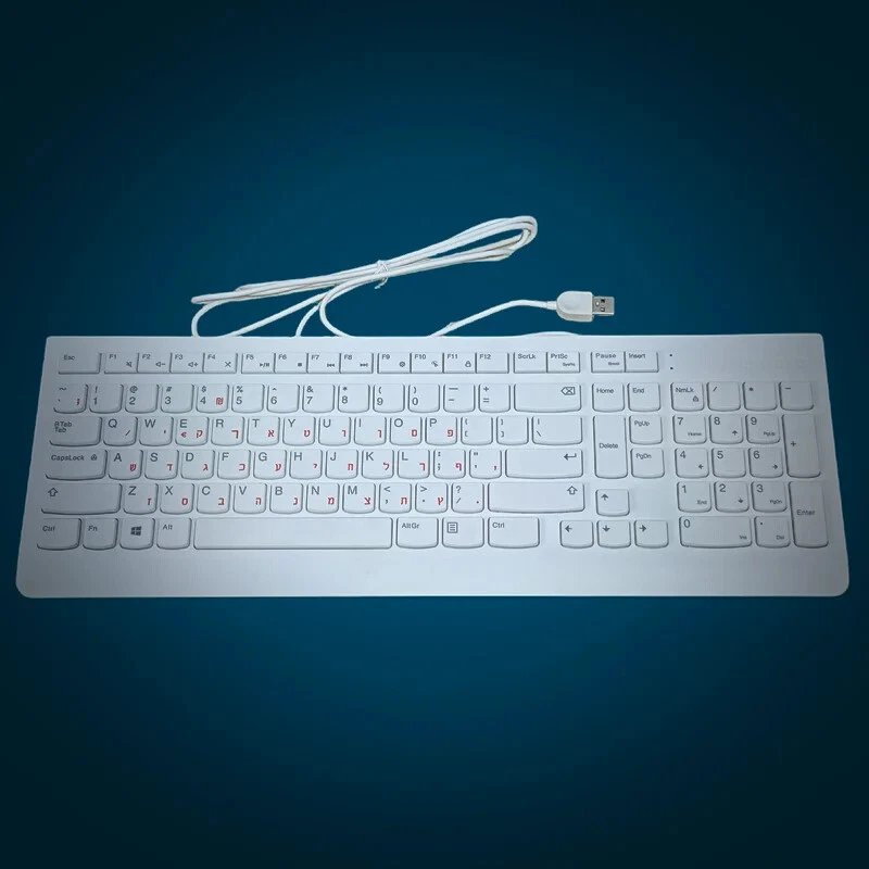 USB wired keyboard for Lenovo Hebrew layout keyboard SK8823 KU1601 SK8823 - Image 3 of 4