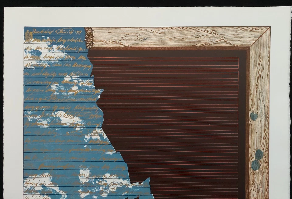 K. H. Denning Grafik Farblithographie Dienstag nummeriert signiert 1978  - Bild 2 von 4