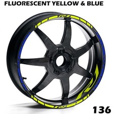 Yamaha YZF R1 Wheel Rim Stripe Decals ? Full Motorcycle Vinyl Kit