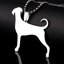 BIG Size Natural Tail Undocked Tail Doberman Dobie Pinscher Dog Pendant Necklace
