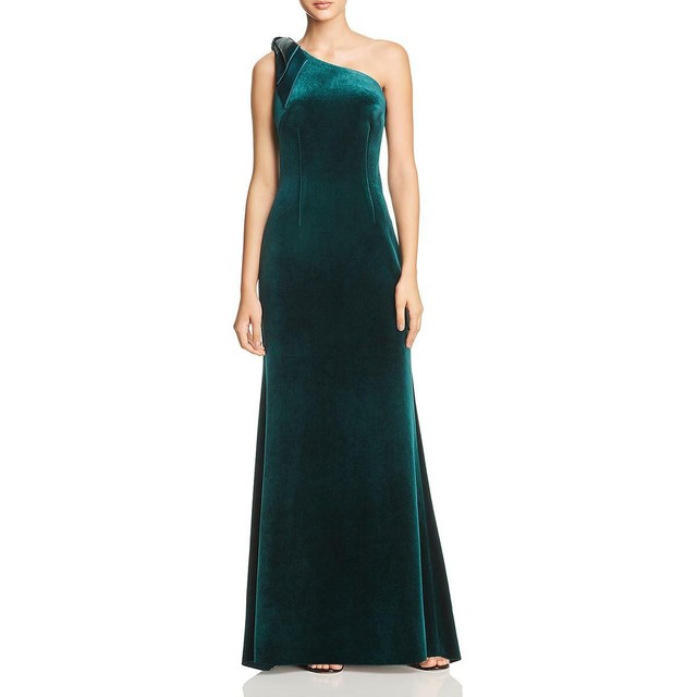 eliza j green velvet dress