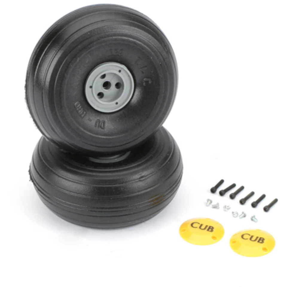 DU-BRO 338TLC 1/5 light weight J-3 Cub Wheels (2) - Image 2 of 2