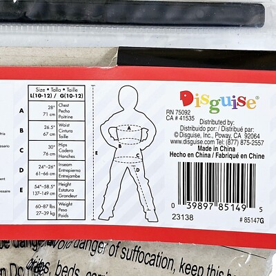 Disfraz De Super Mario 2 En 1 Para Niños 10-12 Años – Mono Rojo Y Azul Con Botones Amarillos, Incluye Sombrero Y Bigote, 100% Poliéster