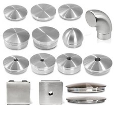 End caps pipe plugs end cover plug cover pipe cap railing construction V2A