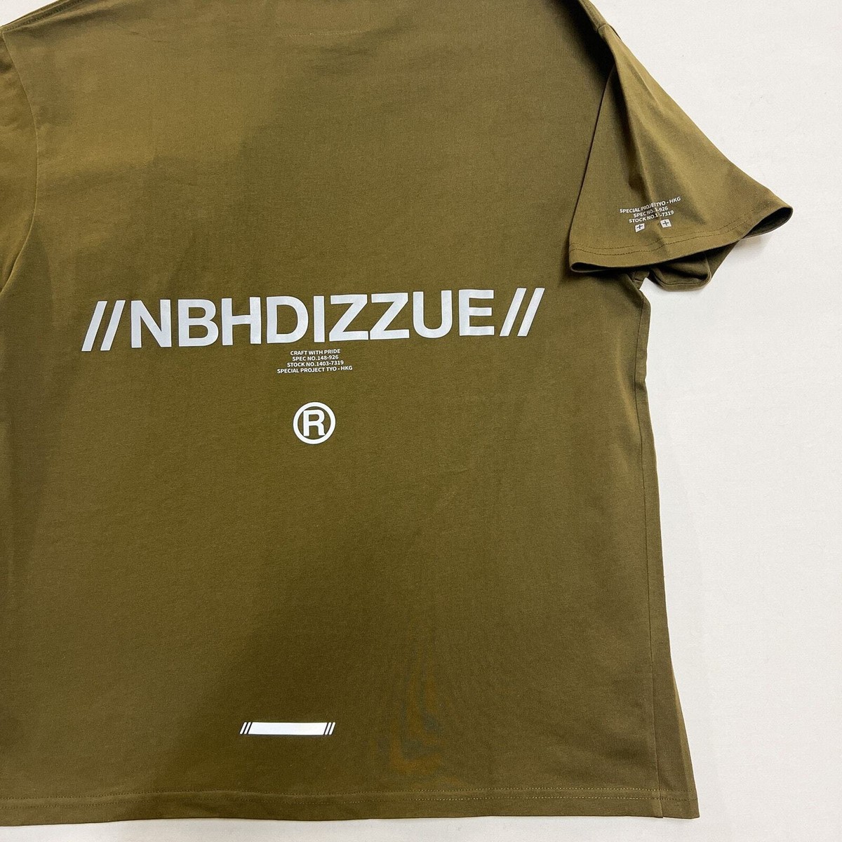【SATIIIZ】Peto Cross Camo T-shirt T NHIZ Izzue Plus Neighborhood Green-Tactical T-Shirt sz L