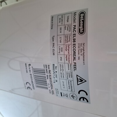 De'Longhi PAC EL98 ECO RealFeel Mobiles Klimagerät - Weiß
