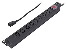 53998-QOL1 53998 Power Strip: Fusing Sockets: 8 250VAC 10A Black QOLT