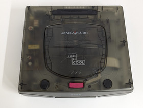 Z596 SEGA Saturn Console Clear Skeleton HST-3210 JAPAN SegaSaturn adapter SET