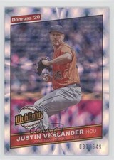2020 Panini Donruss Highlights Silver 31/349 Justin Verlander #H-1 0w8